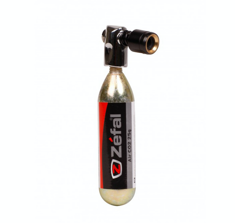 ZEFAL Adaptador para Cartucho de CO2 EZ-BIG SHOT 12/16/25g con Rosca + Cartucho de CO2 16g