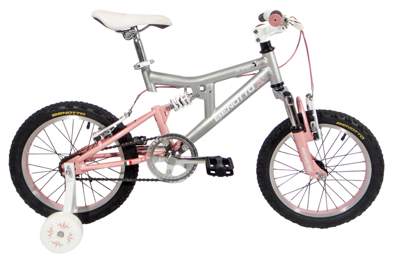 BENOTTO Bicicleta Montaña SNIPER R16 1V. Niña Frenos V Acero Rosa Claro/Gris Talla:UN